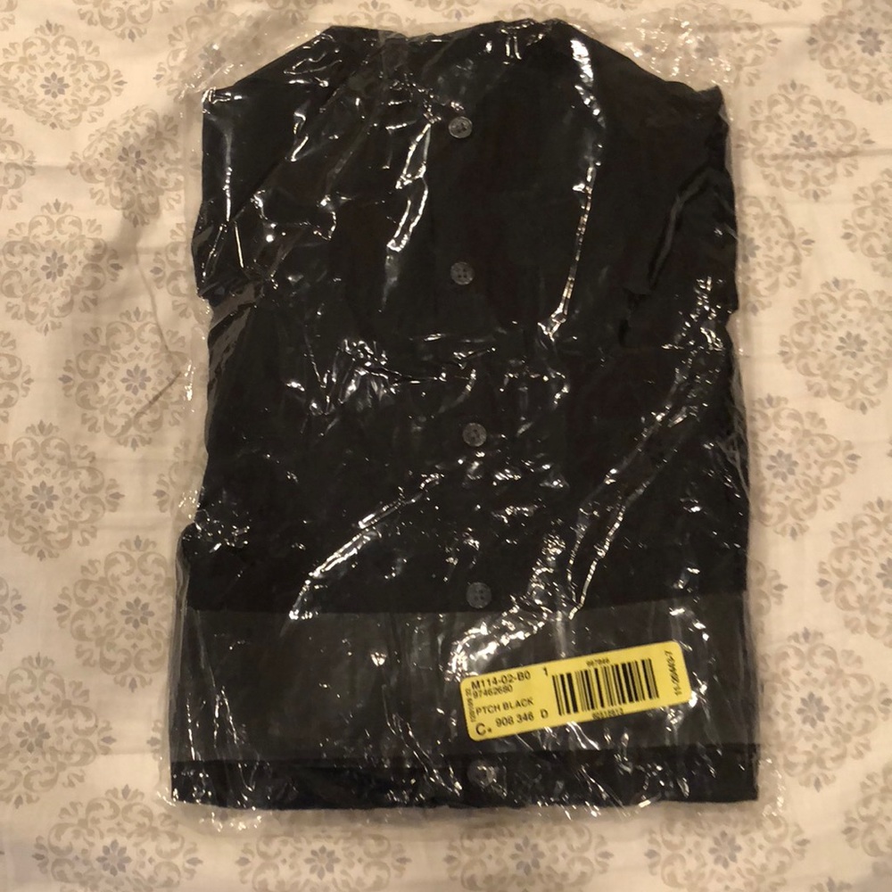 Express black button down shirt